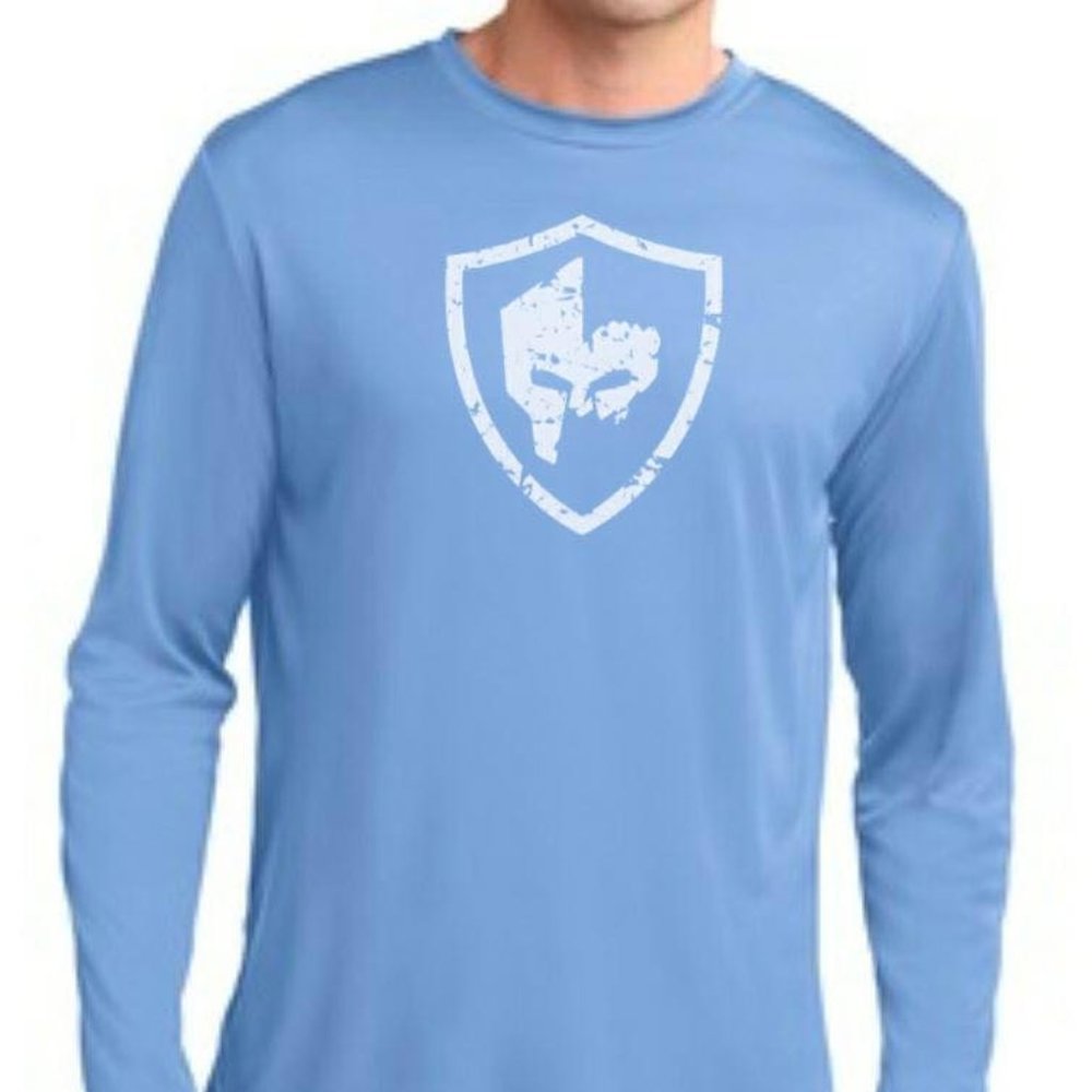 Performance Tee, Long Sleeve, Columbia Blue, NEW